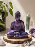 Purple Serenity Buddha Statue